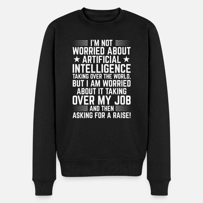 Intelligence artificielle - Drôle - Pull Premium bio Homme - noir