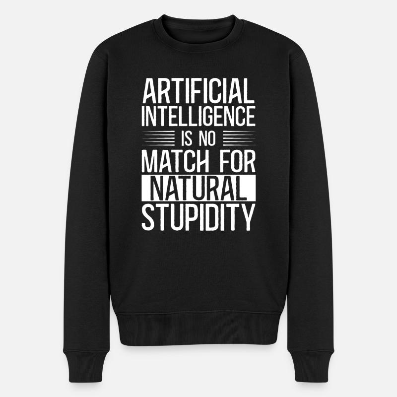 Artificial intelligence Shirt - Männer Premium Bio Pullover - Schwarz