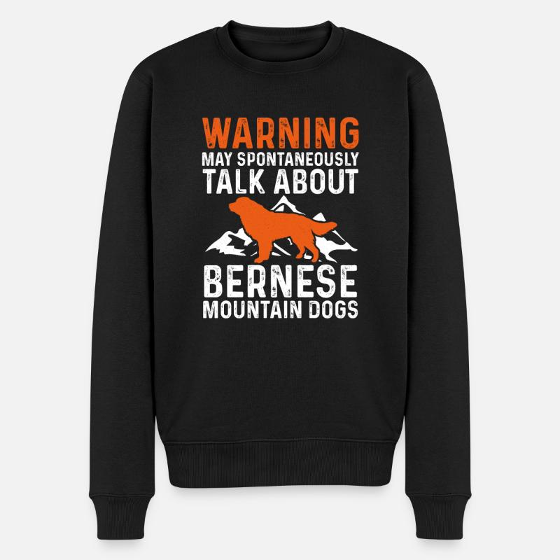 Berner Sennenhund - Männer Premium Bio Pullover - Schwarz