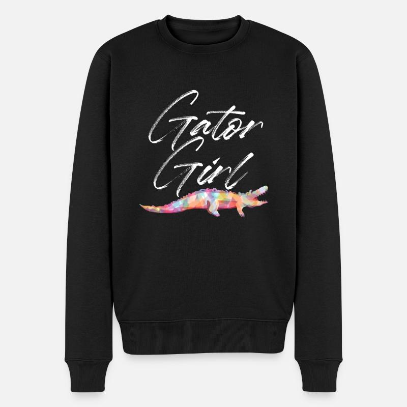 Gator Girl | Alligator - Pull Premium bio Homme - noir
