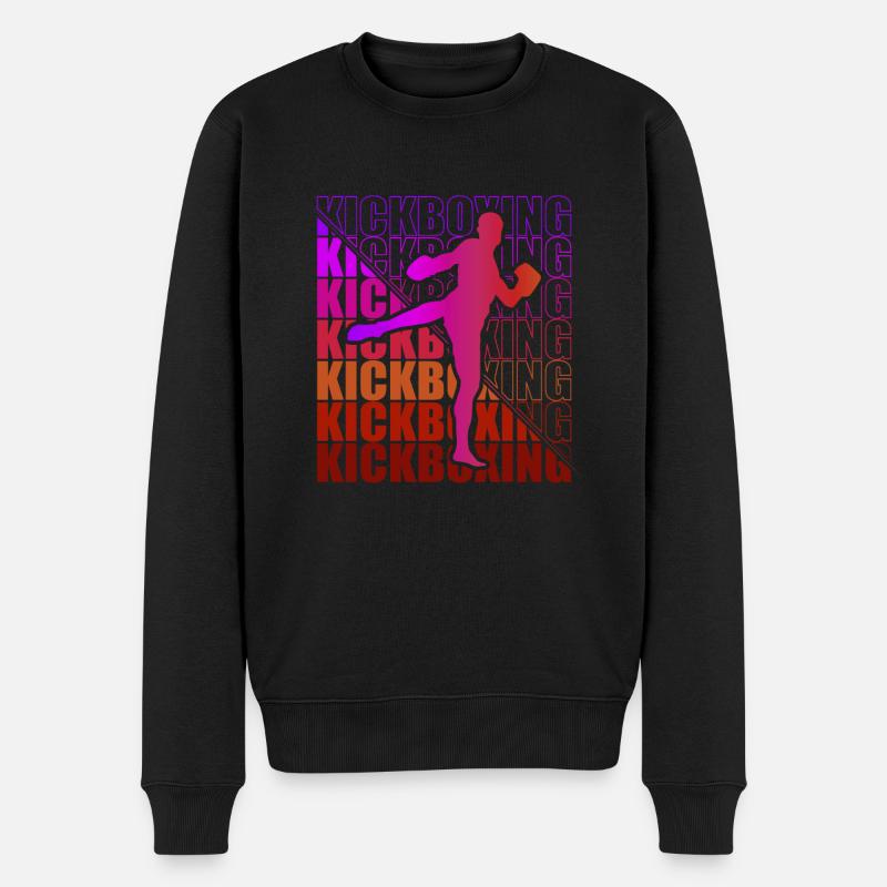 Kickboxer Arts Martiaux Kickboxing Kickboxen - Pull Premium bio Homme - noir