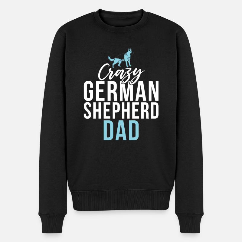 Deutscher Schäferhund Geschenke - Männer Premium Bio Pullover - Schwarz