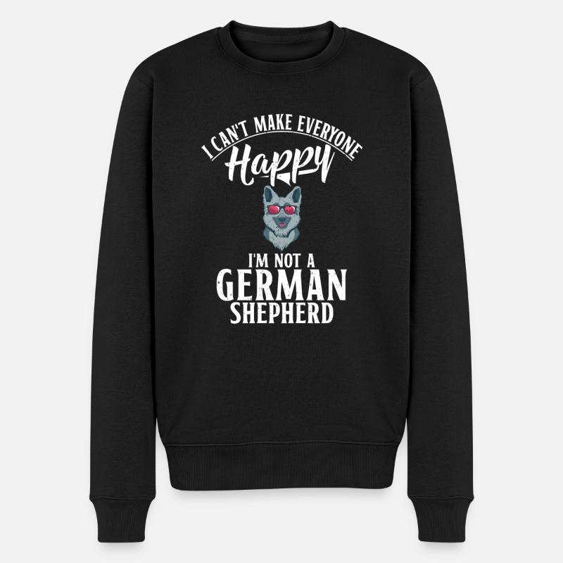 Deutscher Schäferhund Geschenke - Männer Premium Bio Pullover - Schwarz
