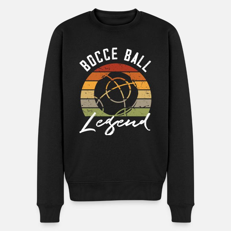 Légende de la pétanque - Pull Premium bio Homme - noir