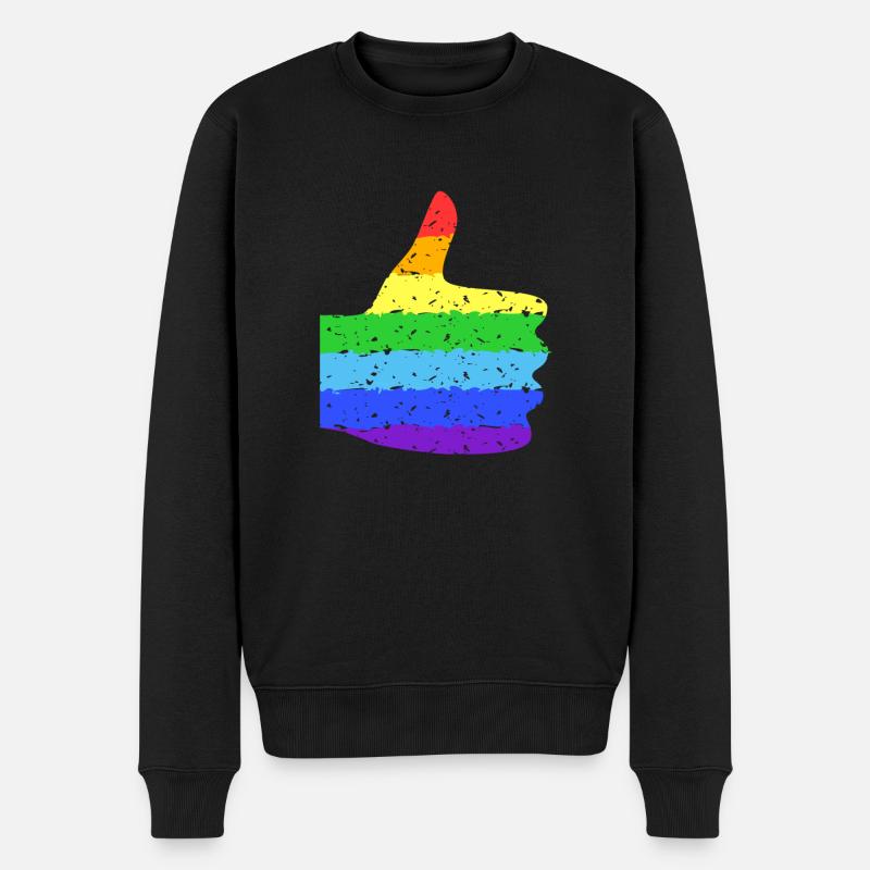 Fier LGBTQ. Opinion - Pull Premium bio Homme - noir