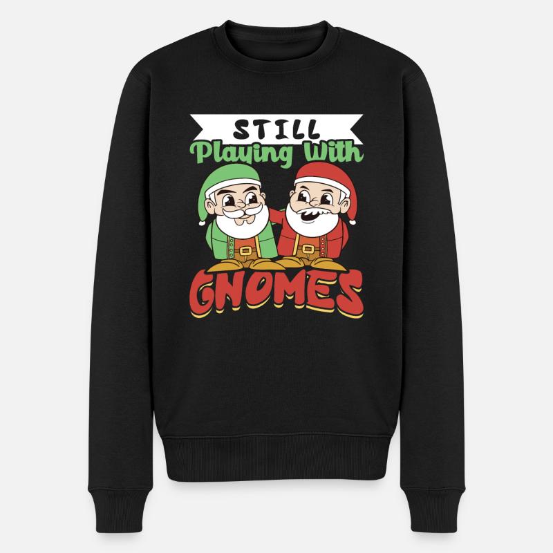 Jardin Gnome Jardin - Pull Premium bio Homme - noir