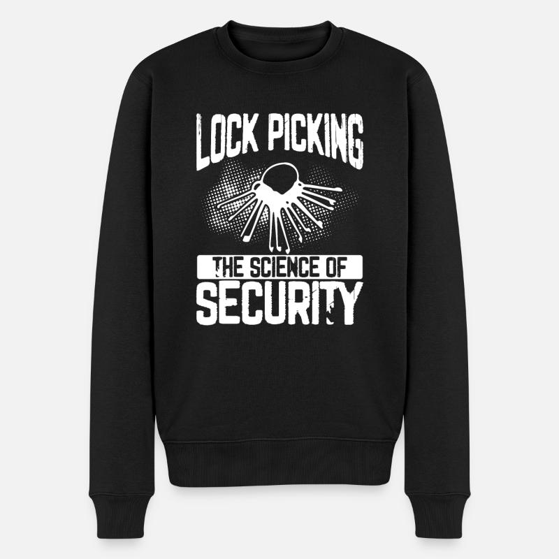 Lockpicking La science - Pull Premium bio Homme - noir