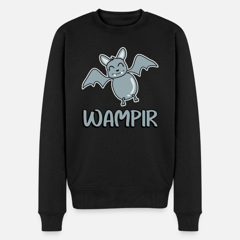 Grosse chauve-souris vampire - Pull Premium bio Homme - noir