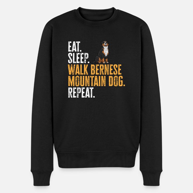 Berner Sennenhund - Männer Premium Bio Pullover - Schwarz