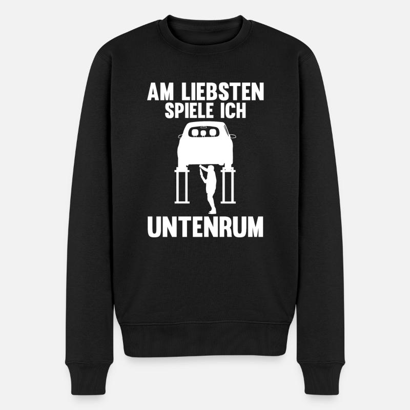 Auto Mechaniker KFZ Mechatroniker Tuner Schrauber - Männer Premium Bio Pullover - Schwarz