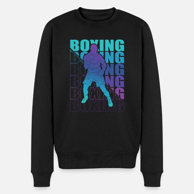 Boxen Martial Arts Boxing Box Club Boxer - Männer Premium Bio Pullover - Schwarz