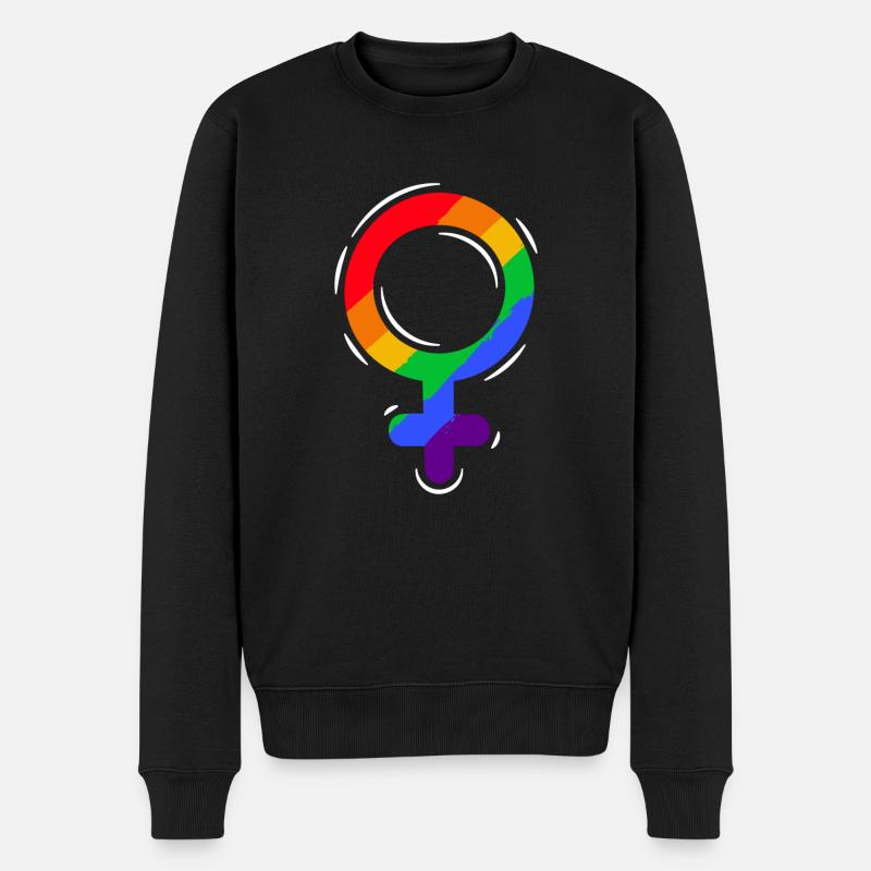 Fier LGBTQ. Opinion - Pull Premium bio Homme - noir