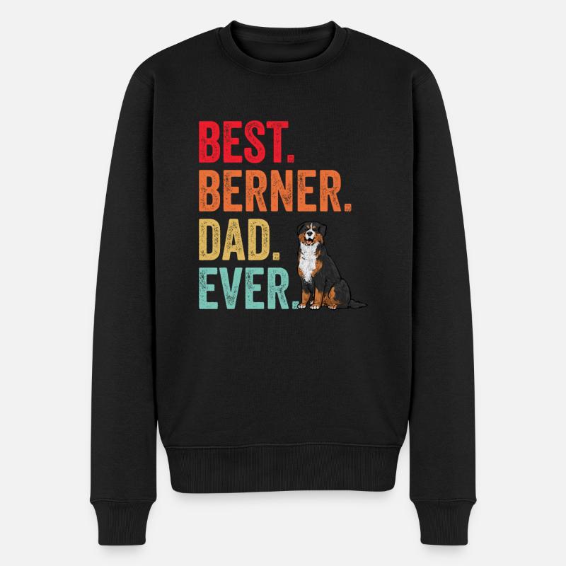 Berner Sennenhund - Männer Premium Bio Pullover - Schwarz
