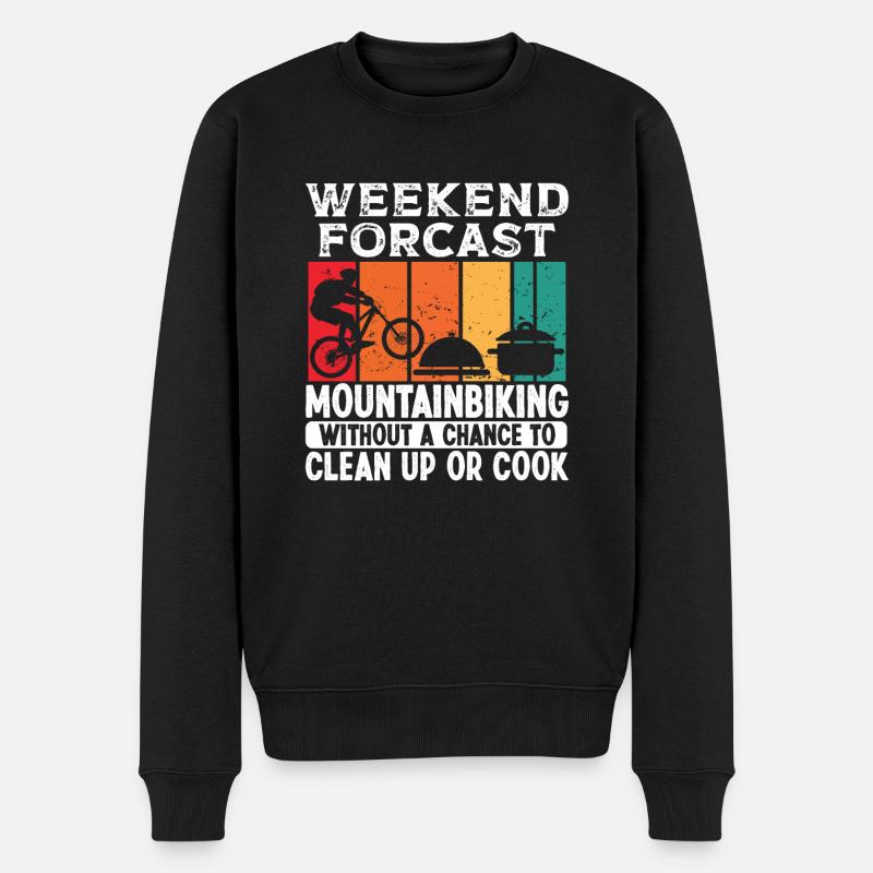 Weekend Forecast Mountainbiking for Men - Männer Premium Bio Pullover - Schwarz