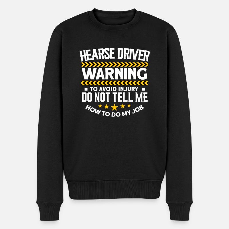 Leichenwagenfahrer - Männer Premium Bio Pullover - Schwarz
