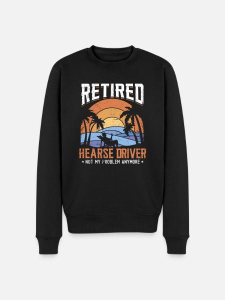 Retired hearse driver - Men's Premium Organic Jumper - black