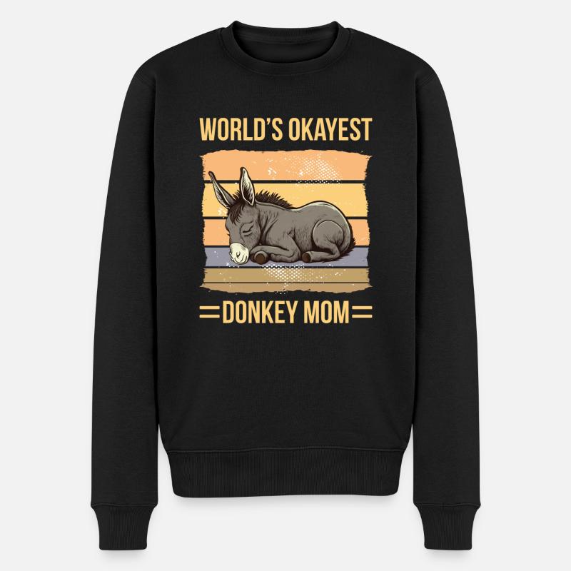 World Okayest Donkey Mom - Pull Premium bio Homme - noir