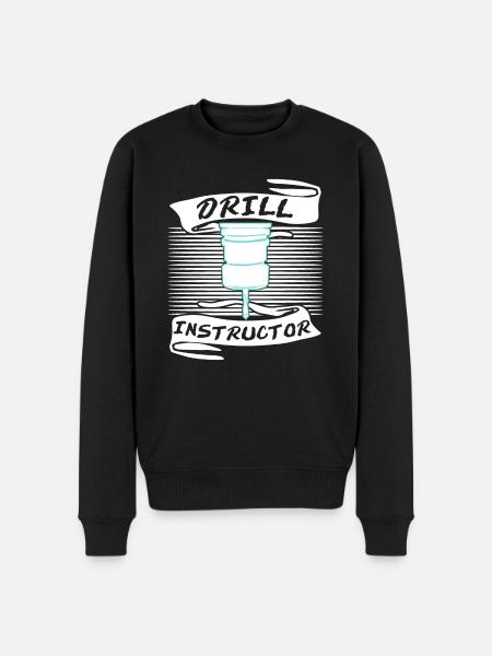 Chipper drill drill - Men's Premium Organic Jumper - black