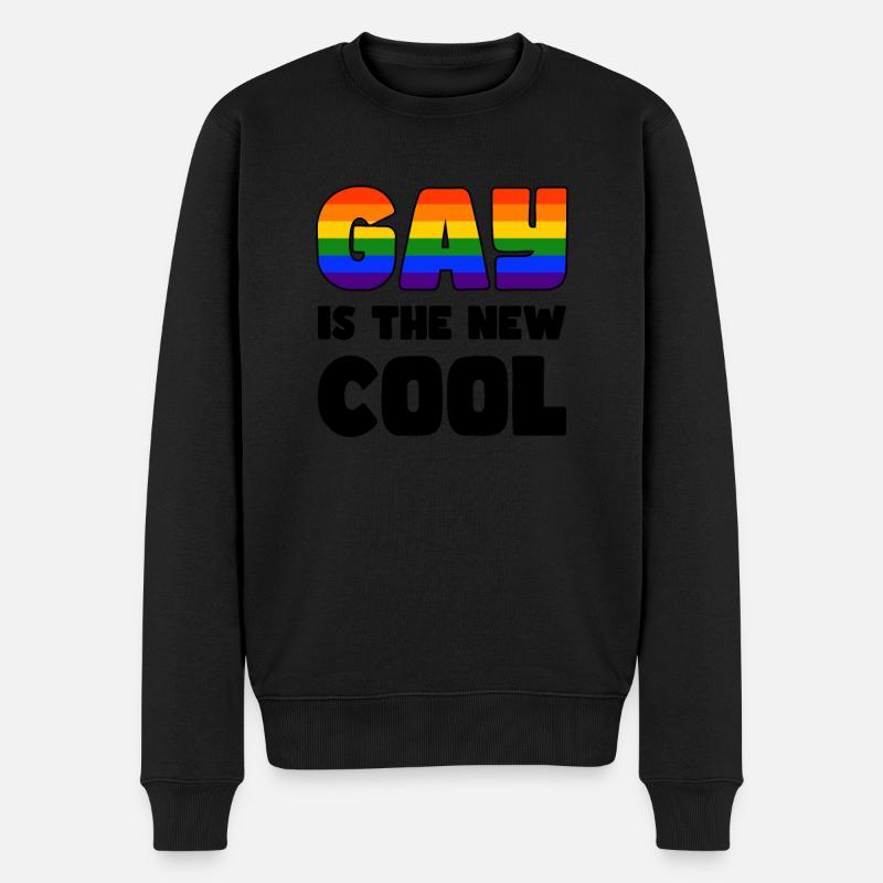 Fierté LGBTQ. Déclaration - Pull Premium bio Homme - noir