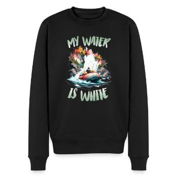 River Rafting - Men's Premium Organic Jumper - black - Front - Nico (187cm)