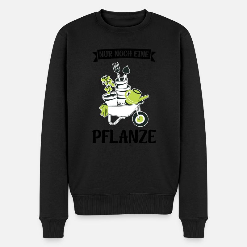 Garten Pflanze Gartenarbeit Geschenk - Männer Premium Bio Pullover - Schwarz