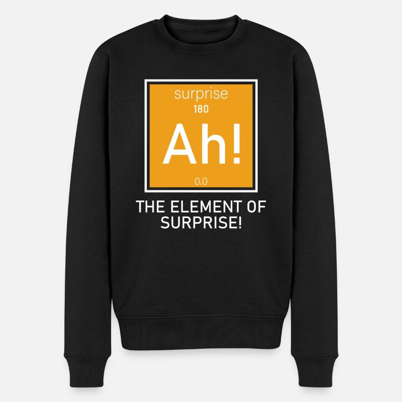 Élément de surprise - Pull Premium bio Homme - noir
