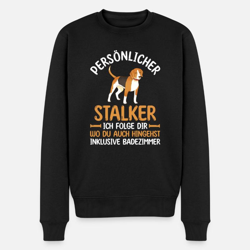 Hund Beagle - Männer Premium Bio Pullover - Schwarz
