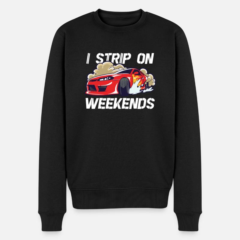 Race Car Dirt Track Racing Funny Racer Race Car - Männer Premium Bio Pullover - Schwarz