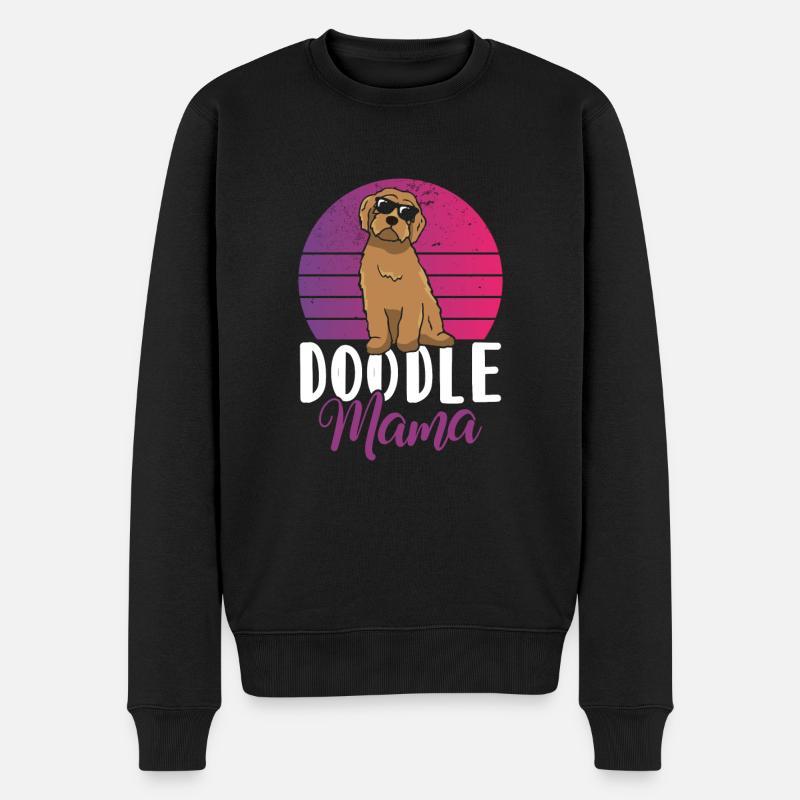 Femmes Doodle Mama Labradoodle Goldendoodle - Pull Premium bio Homme - noir