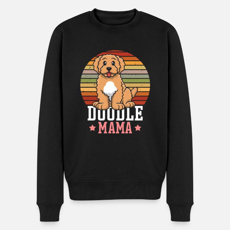 Femmes Doodle Mama Labradoodle Goldendoodle - Pull Premium bio Homme - noir