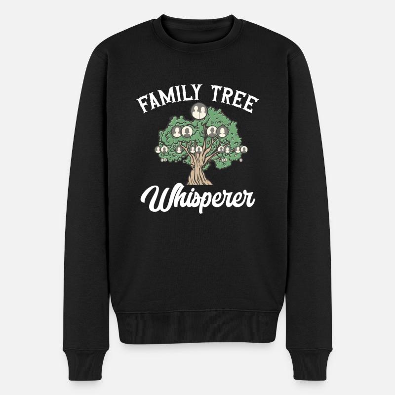Généalogie Généalogie Généalogiste - Pull Premium bio Homme - noir