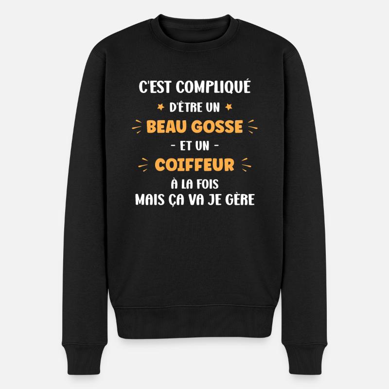 Coiffeur - Pull Premium bio Homme - noir