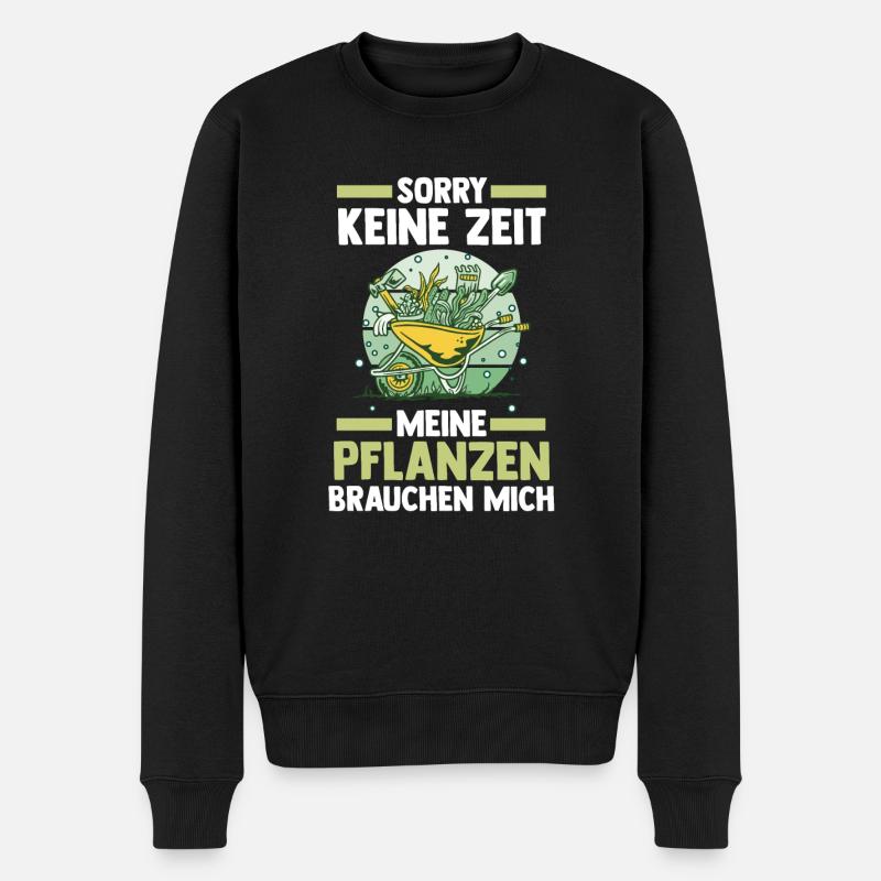 Gärtner Gartenarbeit Hobbygärtner Garten - Männer Premium Bio Pullover - Schwarz