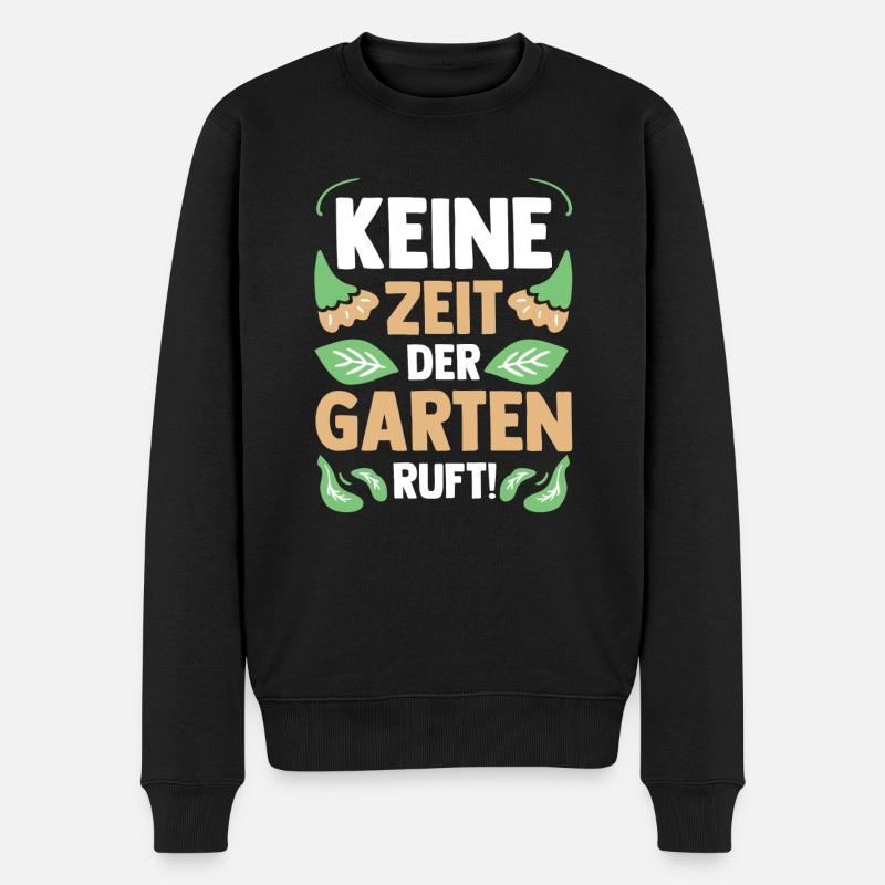 Gärtner Gartenarbeit Hobbygärtner Garten - Männer Premium Bio Pullover - Schwarz
