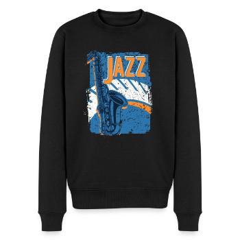 Festival d’improvisation de musique jazz - Pull Premium bio Homme - noir - Devant - Nico (187cm)