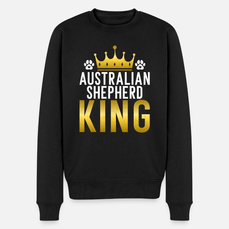 Australian Shepherd Geschenke - Männer Premium Bio Pullover - Schwarz