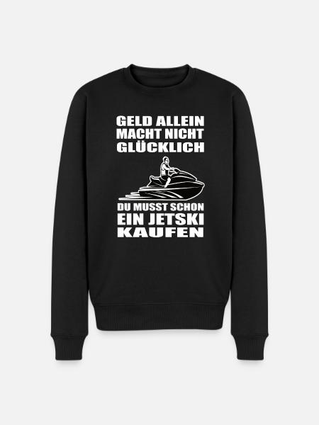 Jetski - Männer Premium Bio Pullover - Schwarz