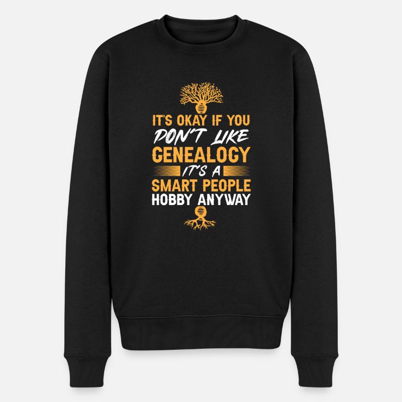 Généalogie Généalogie Généalogiste - Pull Premium bio Homme - noir