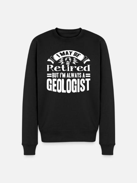 Geologist Retired Geologist - Men's Premium Organic Jumper - black