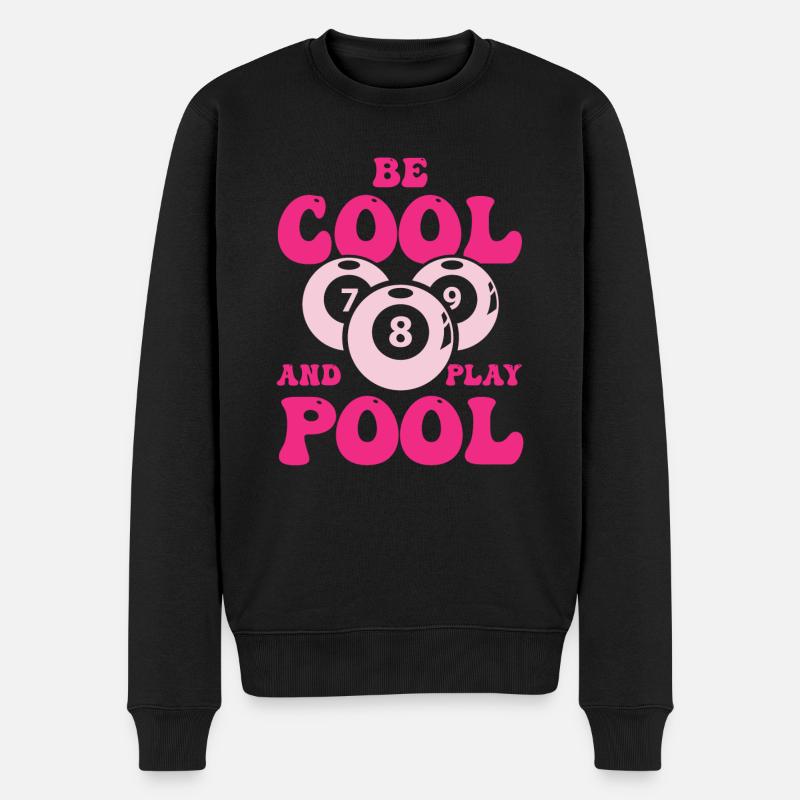 Billard Billard Billard Club de billard Club de billard - Pull Premium bio Homme - noir