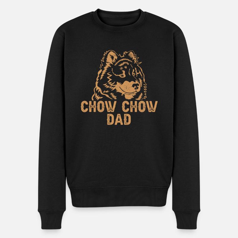 Chow Chow Hund - Männer Premium Bio Pullover - Schwarz