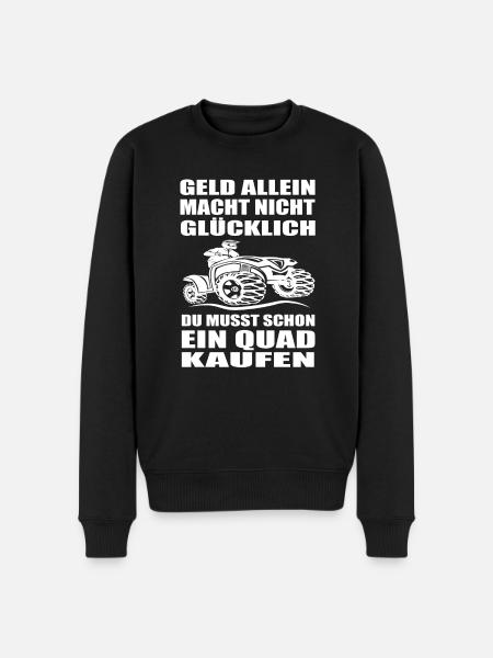 Quad - Männer Premium Bio Pullover - Schwarz