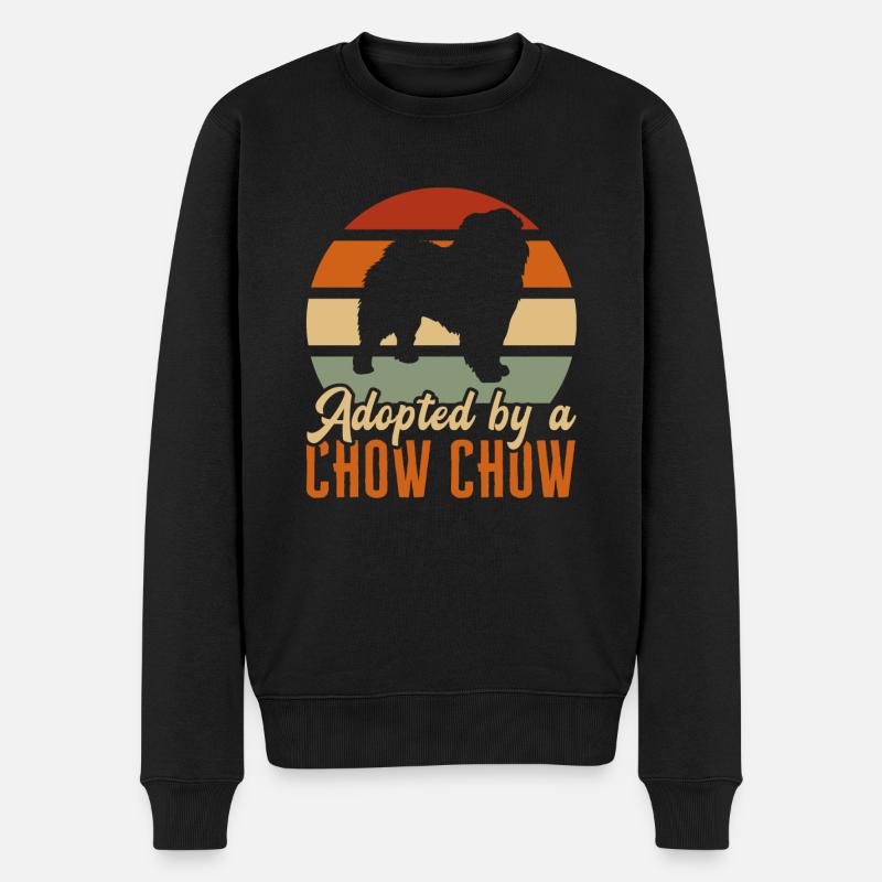Chow Chow Hund - Männer Premium Bio Pullover - Schwarz