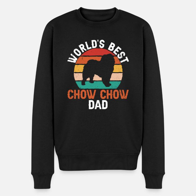 Chow Chow Hund - Männer Premium Bio Pullover - Schwarz