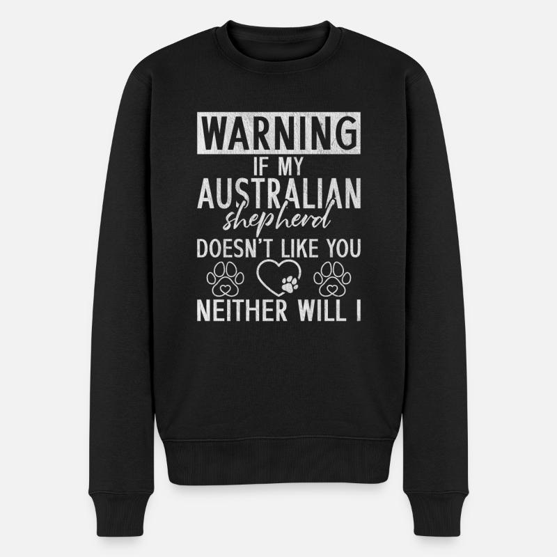 Cadeaux de berger australien - Pull Premium bio Homme - noir