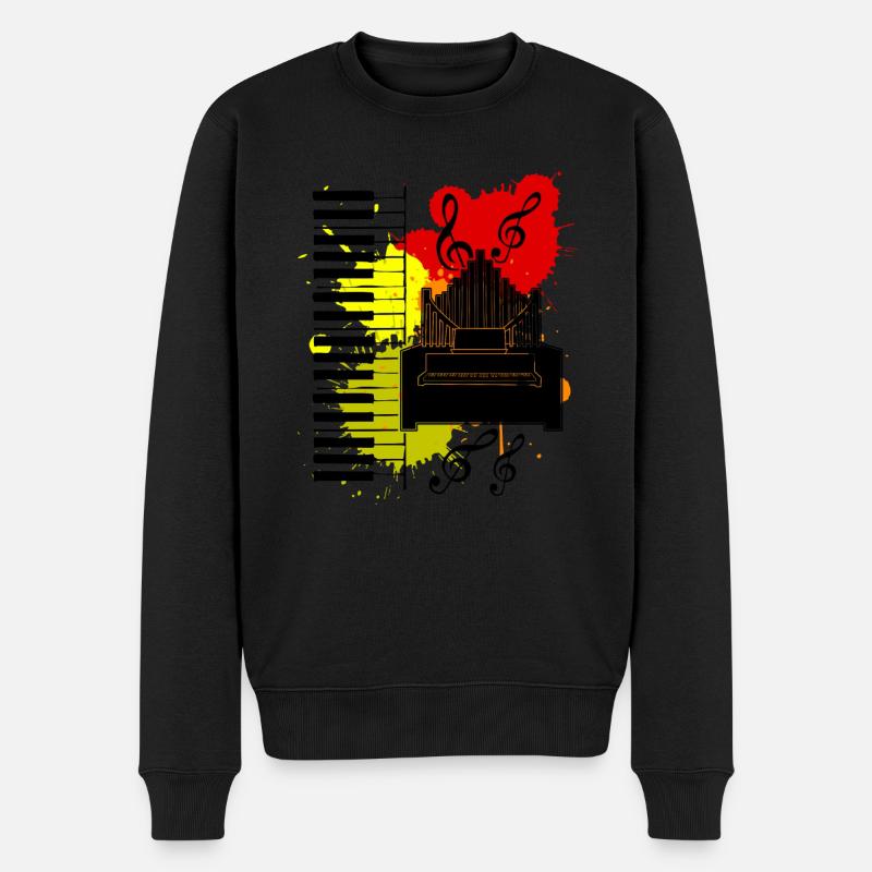 Organiste Organiste Saying - Pull Premium bio Homme - noir