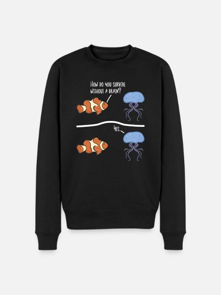 Jellyfish Marine Diving Jellyfish - Men's Premium Organic Jumper - black