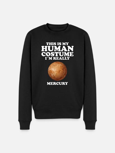 Mercury - Men's Premium Organic Jumper - black