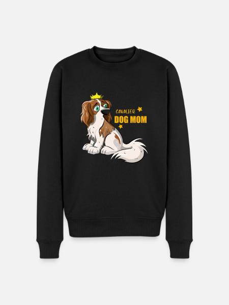 Cavalier Dog Mom - Men's Premium Organic Jumper - black