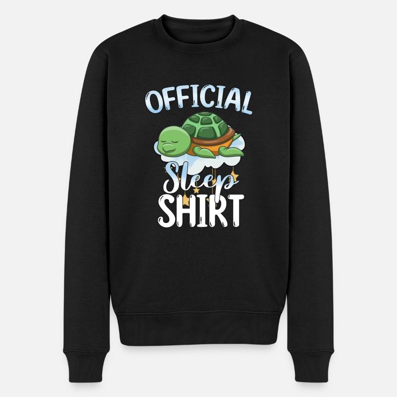 Schlafen Süß Geschenk - Männer Premium Bio Pullover - Schwarz